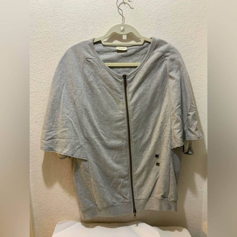 Dries Van Noten gray  Zip-Up Top size small